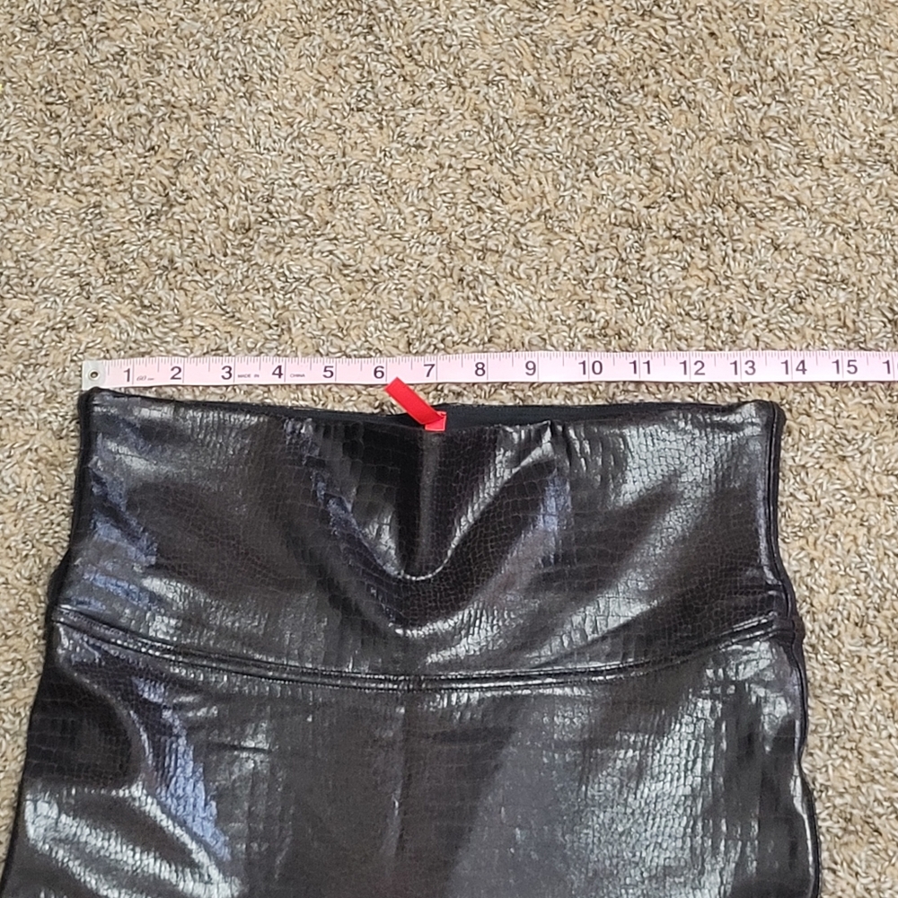 Spanx Python Print Leggings Chocolate Brown Sz La… - image 11